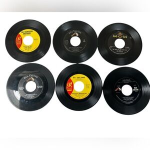 Lot Of 6 45's Records Jukebox 45 rpm Decorating Arts & Crafts Elvis, The Animals